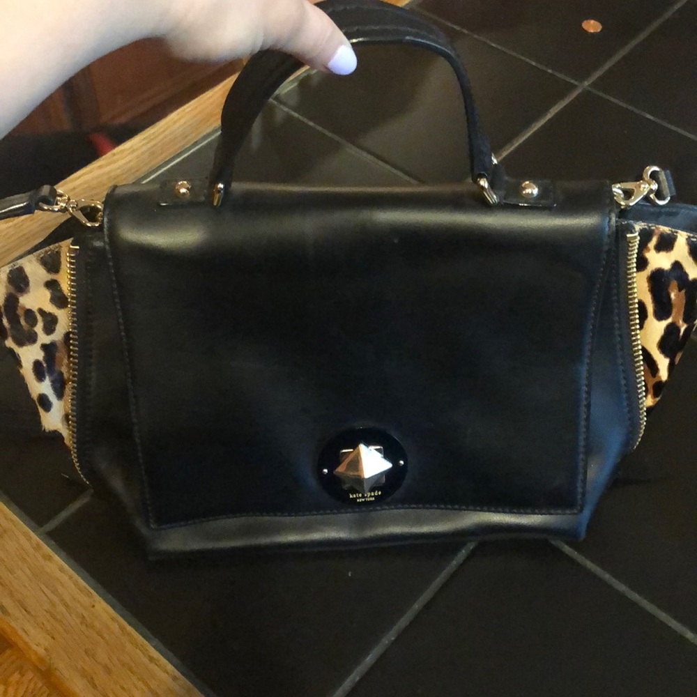 Kate Spade Black/leopard crossbody bag